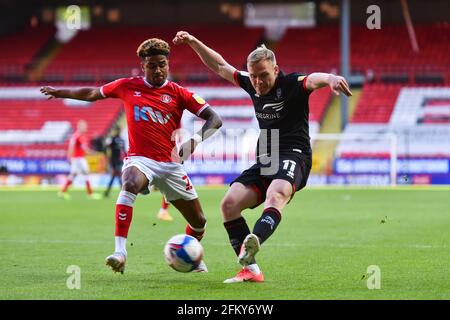 Londra, Regno Unito. 4 maggio 2021. Durante la partita Sky Bet League 1 tra Charlton Athletic e Lincoln City alla Valley, Londra, martedì 4 maggio 2021. (Credit: Ivan Yordanov | MI News) Credit: MI News & Sport /Alamy Live News Foto Stock