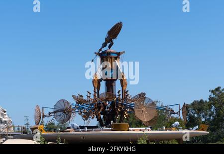 Una vista in Tomorrowland a Disneyland, Anaheim, California, Stati Uniti Foto Stock