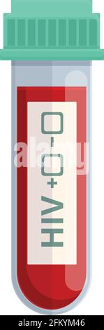 Icona della provetta da laboratorio. Icona vettoriale cartoon e flat of Lab test tube per il web design isolato su sfondo bianco Illustrazione Vettoriale