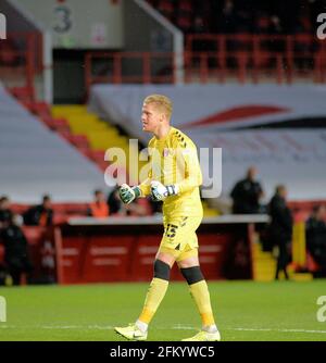 Londra, Regno Unito. The Valley, Londra, Regno Unito. 4 maggio 2021. English Football League One Football, Charlton Athletic contro Lincoln City; ben Amos celebra il terzo obiettivo di Charlton nel 66° minuto di Aneke Credit: Action Plus Sports/Alamy Live News Credit: Action Plus Sports Images/Alamy Live News Foto Stock
