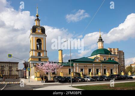 MOSCA, RUSSIA - 04 maggio 2021: Chiesa dei quaranta martiri di Sebastian a Spassky Sloboda Foto Stock