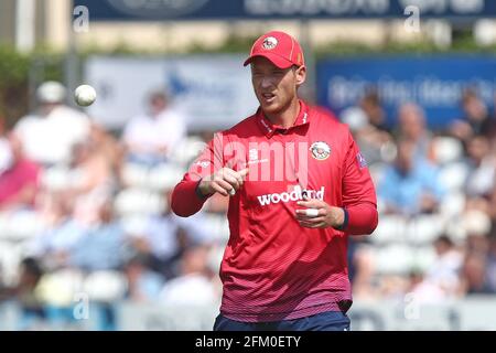 Lo skipper Essex Tom Westley durante Essex Eagles vs Yorkshire Vikings, Royal London Play-Off Cricket di un giorno al Cloudfm County Ground il 14 giugno Foto Stock