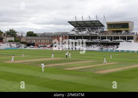 Vista generale del gioco durante il quarto giorno di Somerset CCC vs Essex CCC, Specsaver County Championship Division 1 Cricket presso la Cooper Associates County G. Foto Stock