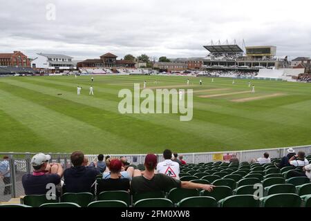 Vista generale del gioco durante il quarto giorno di Somerset CCC vs Essex CCC, Specsaver County Championship Division 1 Cricket presso la Cooper Associates County G. Foto Stock