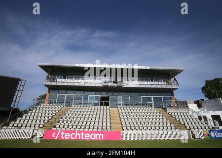 The Graeme Hick Pavilion durante il Worcestershire CCC vs Essex CCC, Specsaver County Championship Division 1 Cricket a Blackfinch New Road il 12 maggio Foto Stock