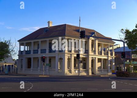 L'ex Commercial Bank of Sydney (1891) è un edificio storico situato in Bourbong Street Bundaberg Queensland Australia. Foto Stock