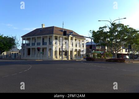 L'ex Commercial Bank of Sydney (1891) è un edificio storico situato in Bourbong Street Bundaberg Queensland Australia. Foto Stock