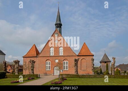 chiesa, Gelting, Gelting Bay, Schleswig-Holstein, Germania Foto Stock