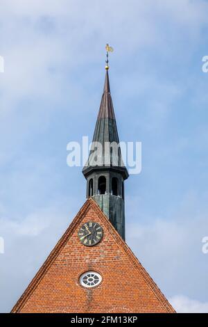 chiesa, Gelting, Gelting Bay, Schleswig-Holstein, Germania Foto Stock