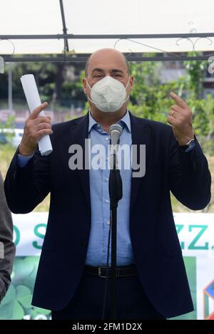 Roma, Italia. 05 maggio 2021. Nella foto il Presidente della Regione Lazio, Nicola Zingaretti Credit: Agenzia fotografica indipendente/Alamy Live News Foto Stock