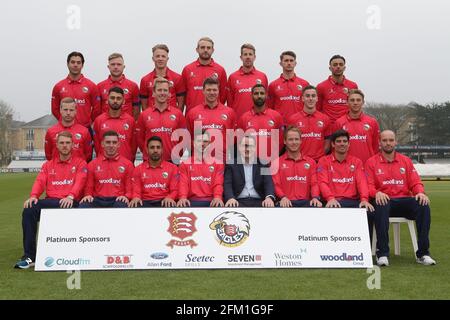 Essex CCC team fotografia in Royal London Cup kit durante Il CCC Essex Press Day al Cloudfm County Ground Il 2 aprile 2019 Foto Stock