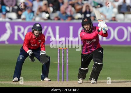 Will Beer in azione batting per Sussex durante Essex Eagles vs Sussex Sharks, Royal London One-Day Cup Cricket al Cloudfm County Ground il 30 aprile Foto Stock