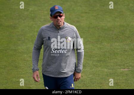 Alastair Cook of Essex durante Glamorgan vs Essex Eagles, Royal London Cricket di una giornata ai Sophia Gardens di Cardiff il 17 aprile 2019 Foto Stock