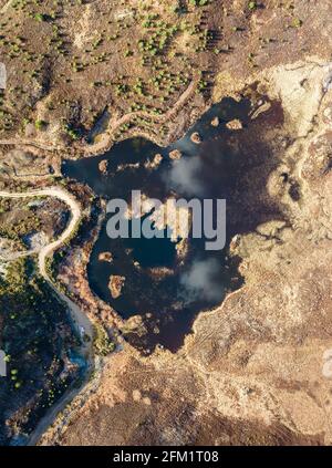 Loch nam Bat sulle colline sopra Drumnadrochit - il lago delle barche. Non ho indizi sulle origini del nome, e mi chiedo se si riferisce di più Foto Stock