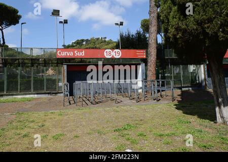 Foto IPP/Roberto Ramaccia Roma 5/05/2021 Stadio Olimpico pre Euro 2020-2021 Nella foto l'ingresso della curva sud dello stadio olimpico Italia Foto Foto Stock