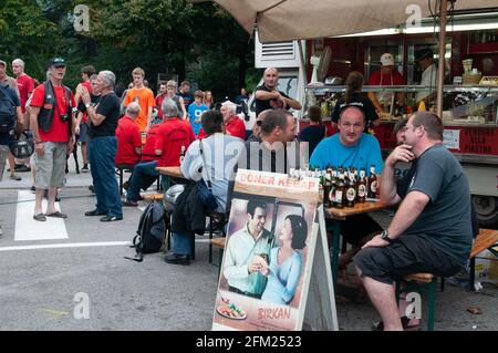 Meeting Moto Guzzi, Mandello del Lario, Lago di Como, Lombardia, Italia, Europa Foto Stock