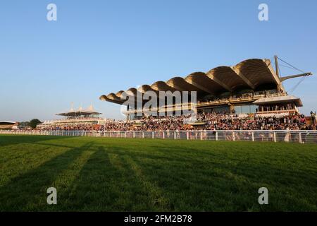 Viste generali dell'Ippodromo di Goodwood a Chichester, West Sussex, Regno Unito. Foto Stock