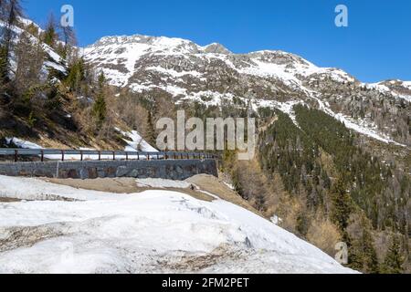 Winter Wonderland a Hochsoelden in Oetztal, Austria Foto Stock