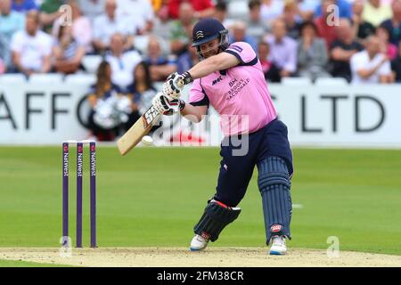 Paul Stirling in batting azione per Middlesex durante Essex Eagles contro Middlesex, Nat West T20 Blast Cricket presso l'Essex County Ground il 10 giugno 201 Foto Stock