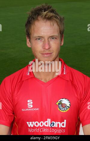 Tom Westley nella Royal London un-Day Cup kit durante il Essex CCC Giornata della stampa al campo Essex County on 7 aprile 2016 Foto Stock