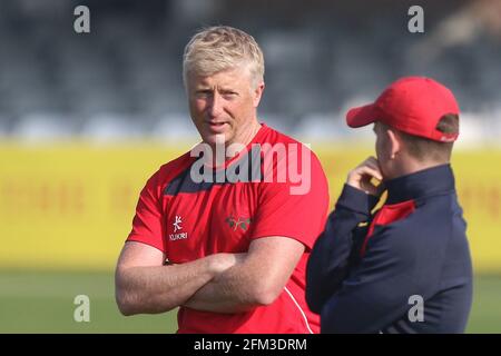 Il capo allenatore del Lancashire Glen Chapple durante l'Essex CCC vs Lancashire CCC, Specsaver County Championship Division 1 Cricket al Cloudfm County Ground Foto Stock