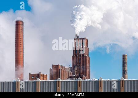 Whitebitch Quebec città industria della carta Foto Stock