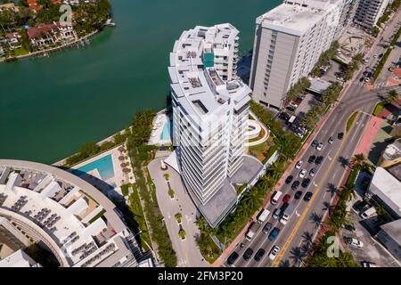 Miami Beach, FL, Stati Uniti d'America - 3 maggio 2021: 6700 Indian Creek Condominium Miami Beach FL USA Foto Stock