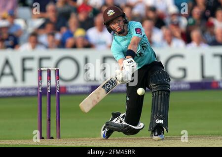 Ollie Papa in batting azione per Surrey durante Essex Eagles vs Surrey, NatWest T20 Blast Cricket al Cloudfm County Ground il 7 luglio 2017 Foto Stock