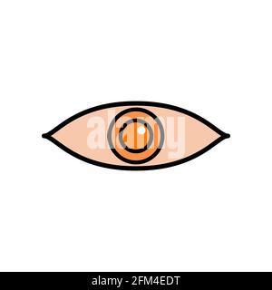 Icona concettuale degli occhi disegno di illustrazione vettoriale eps10 Illustrazione Vettoriale