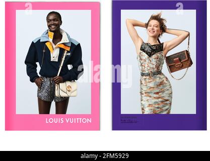 2020 UK Louis Vuitton Magazine Advertt Foto Stock