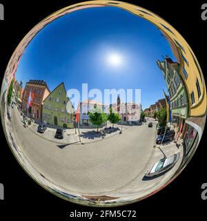 Città interna di Gunzenhausen in Baviera Foto Stock
