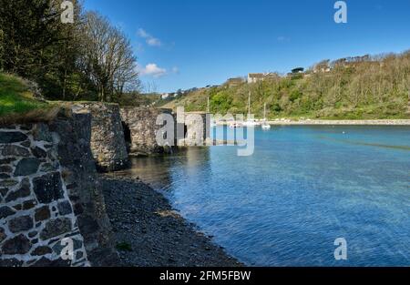 Solva Harbour, Solva, Pembrokeshire, Galles Foto Stock