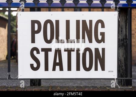 06/05/2021. Londra, Regno Unito. Foto di Ray Tang. Un cartello elettorale ad Alperton, Londra ovest. La gente voterà alle elezioni locali a Londra, Regno Unito, 06 maggio 2021. Foto Stock