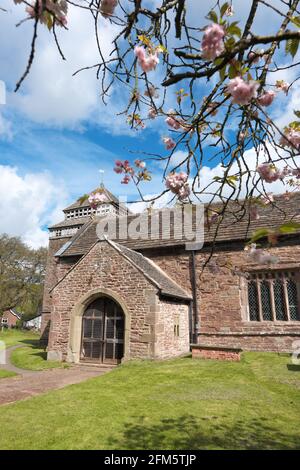 Skenfrith Monmouthshire Wales - Chiesa di St Bridget Foto Stock