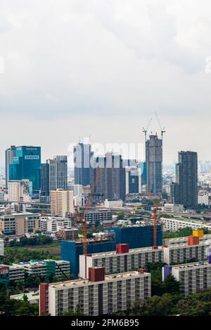 Bangkok Thailandia 22. Mai 2018 Bangkok città panorama grattacielo e paesaggio della città della capitale della Thailandia. Foto Stock