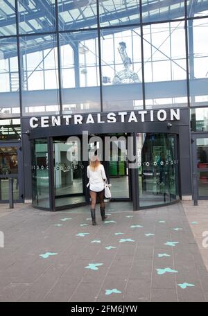 Stazione centrale di Malmö, Malmö, Svezia. Foto Stock