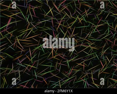 Sfondo astratto, rosso nero giallo verde gradiente linee sfocate geometriche orizzontali moderno vivace motivo decorativo Foto Stock