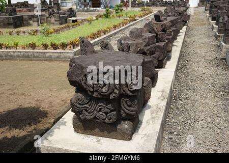 Simping pietra tempio rovine. Il Tempio di Simping è la tomba di Raden Wijaya, il re di Majapahit Foto Stock