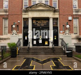 James Madison High School a Sheepshead Bay Brooklyn New York Foto Stock