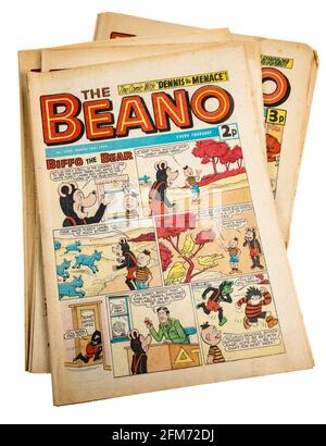 Fumetti Beano del 1974 con Biffo l'Orso Foto Stock