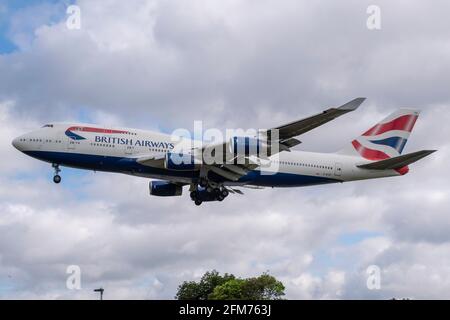 British Airways Boeing 747-400 Foto Stock