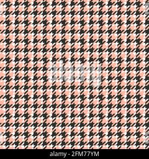 Motivo senza cuciture pied. Stampa tweed con tartan. Vettore. Illustrazione Vettoriale
