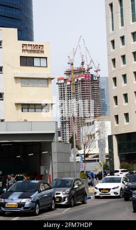 Cambiare skyline a Tel-Aviv, Israele. Foto Stock