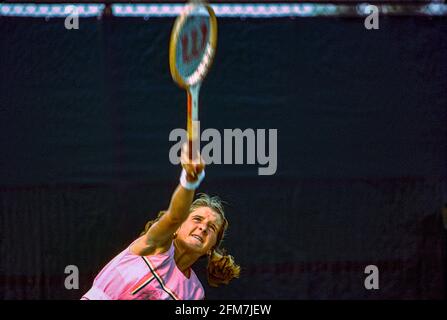 Tracy Austin (USA) si è disputata al campionato di tennis aperto 1977 degli Stati Uniti a Forest Hills, NY Foto Stock
