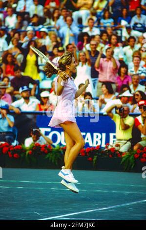 Tracy Austin (USA) vince i Campionati di tennis aperti degli Stati Uniti del 1981 Foto Stock