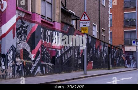 Graffiti nelle strade del Regno Unito, Sony Alpha Capture Foto Stock