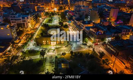 Piazza Gazi e Technopolis ad Atene, Grecia Foto Stock