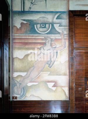 Palermo, ufficio postale centrale. Interno della sala principale del direttore, Sicilia Italia Foto Stock