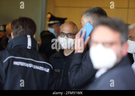 Campobasso, Italia - 6 maggio 2021: Fabrizio Curcio capo del Dipartimento della produzione civile Foto Stock