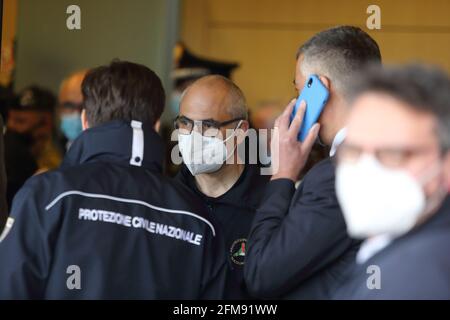 Campobasso, Italia - 6 maggio 2021: Fabrizio Curcio capo del Dipartimento della produzione civile Foto Stock